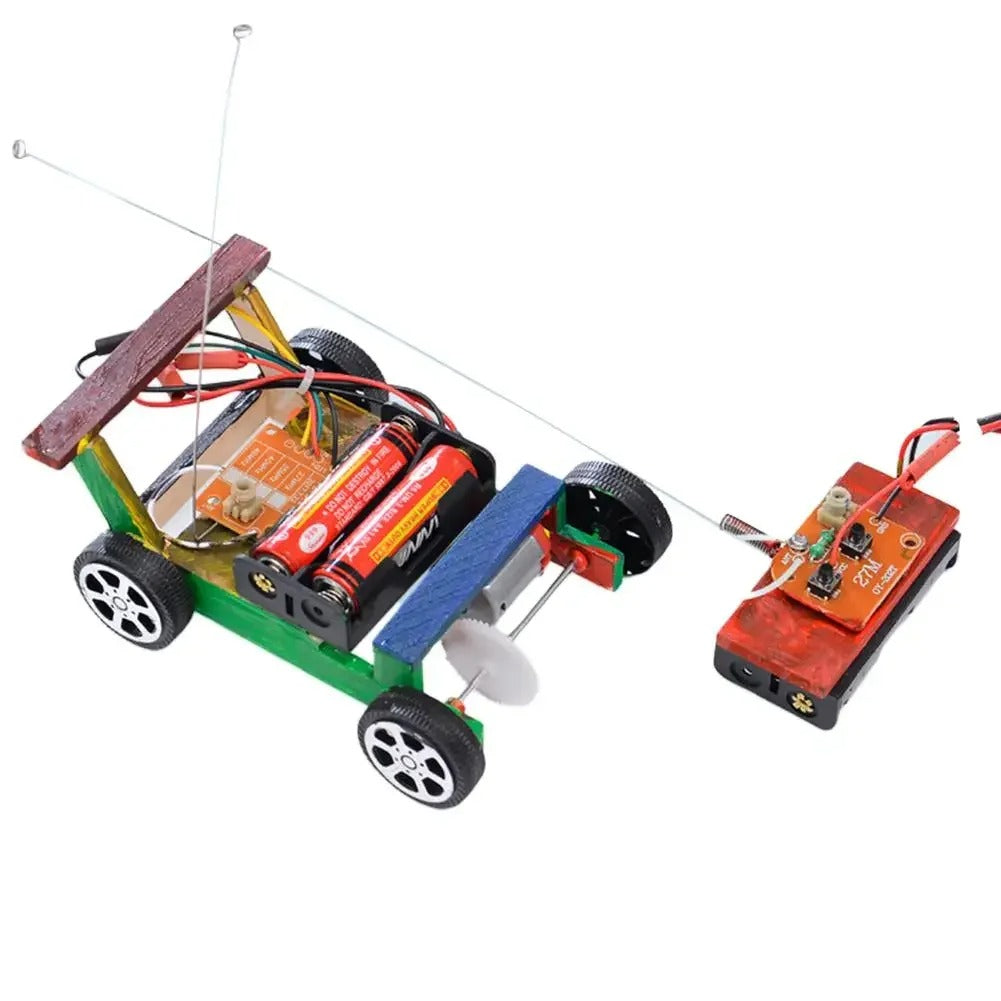 3D DIY Mechanism Kit: Rubber Band Car, Charger, Remote Control Car, and Astronomical Clock"