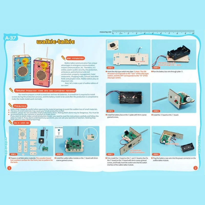 3D DIY Walkie Talkie Kit: The Perfect Project for Young Engineers