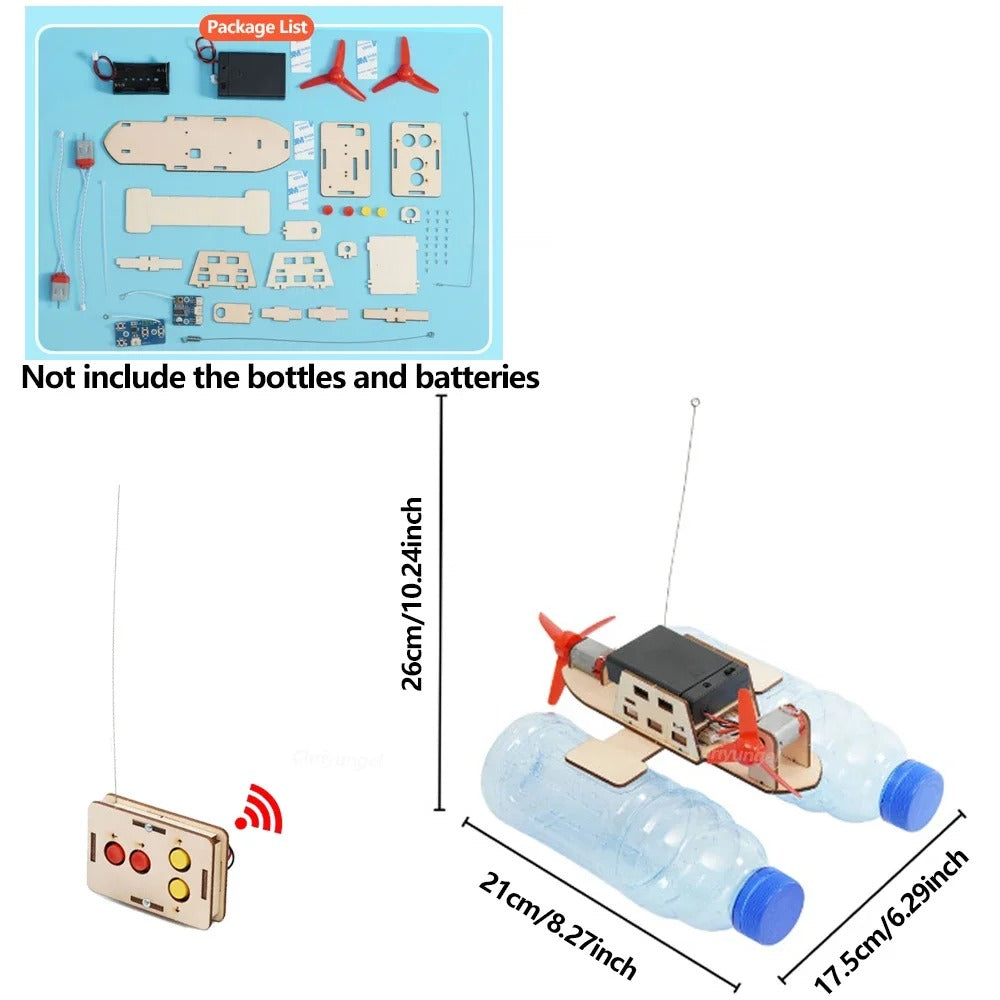 3D DIY Wind Boat Kit: Craft, Sail, and Explore the Waters